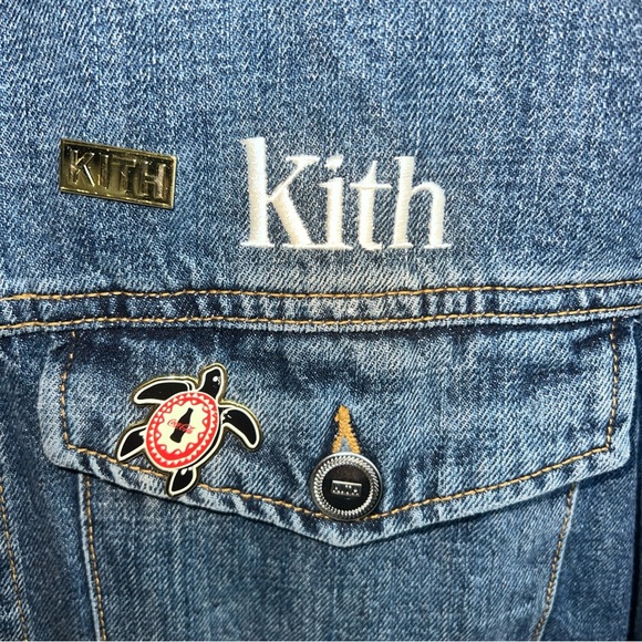 Kith Classic Blue Jean Jacket Size M 2019 W OG Tags - Picture 3 of 8